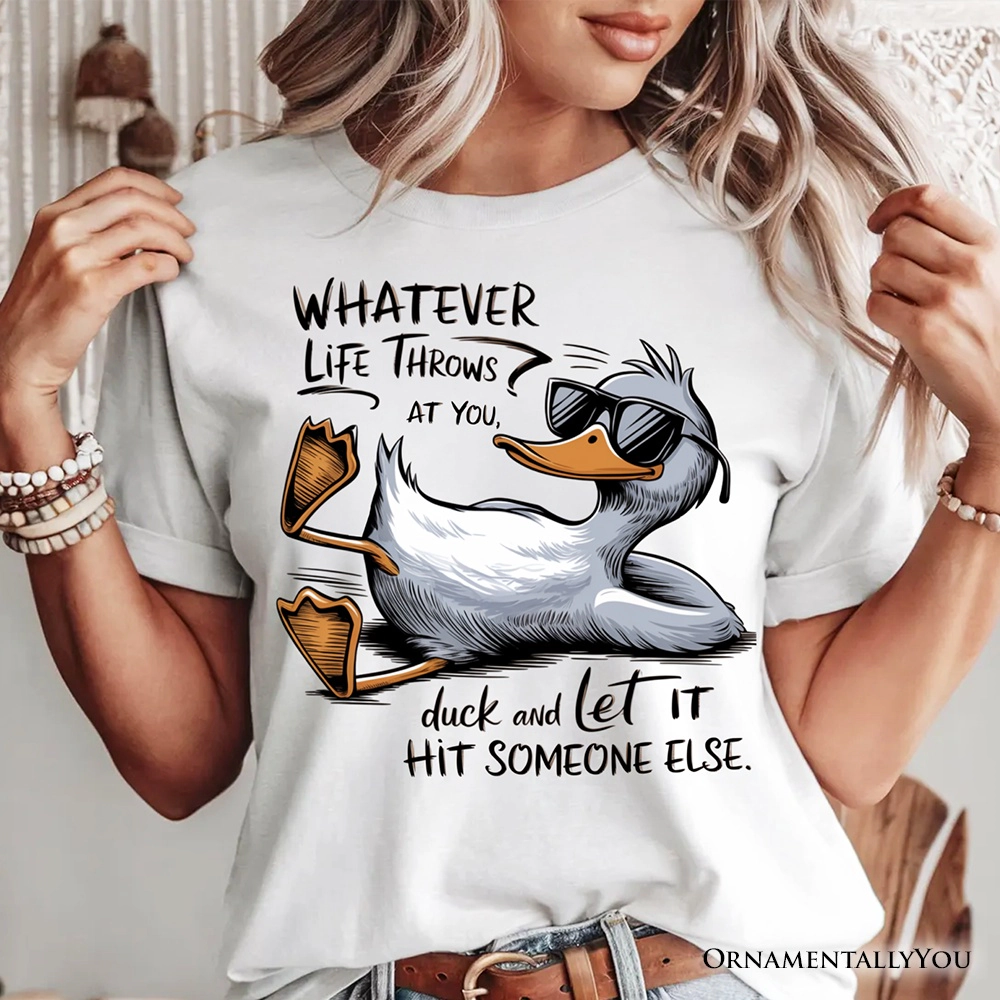 OrnamentallyYou Unisex Chill Duck Life Quote T-Shirt