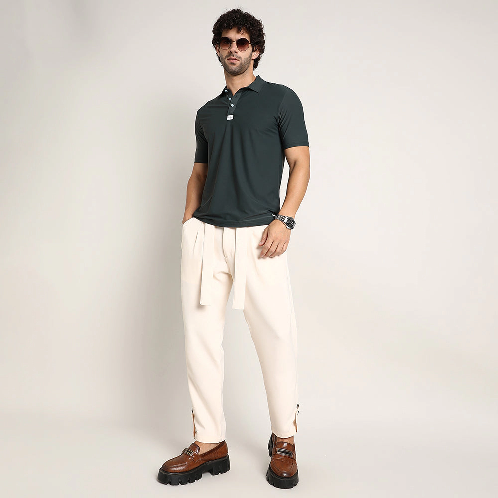 Seamless Solid Polo T-Shirt