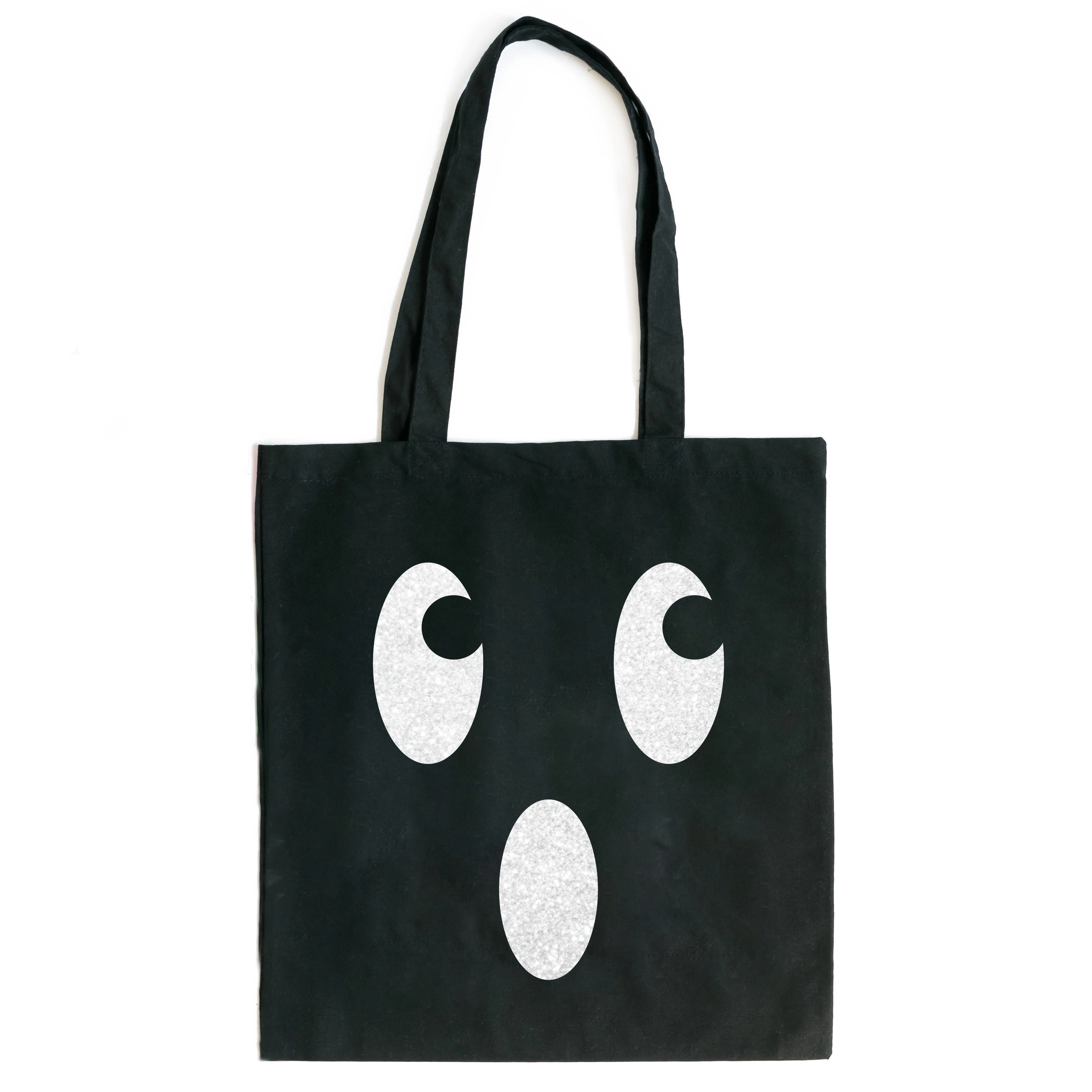 Simply Sage Market - Canvas Tote - Ghostly Face Glitter