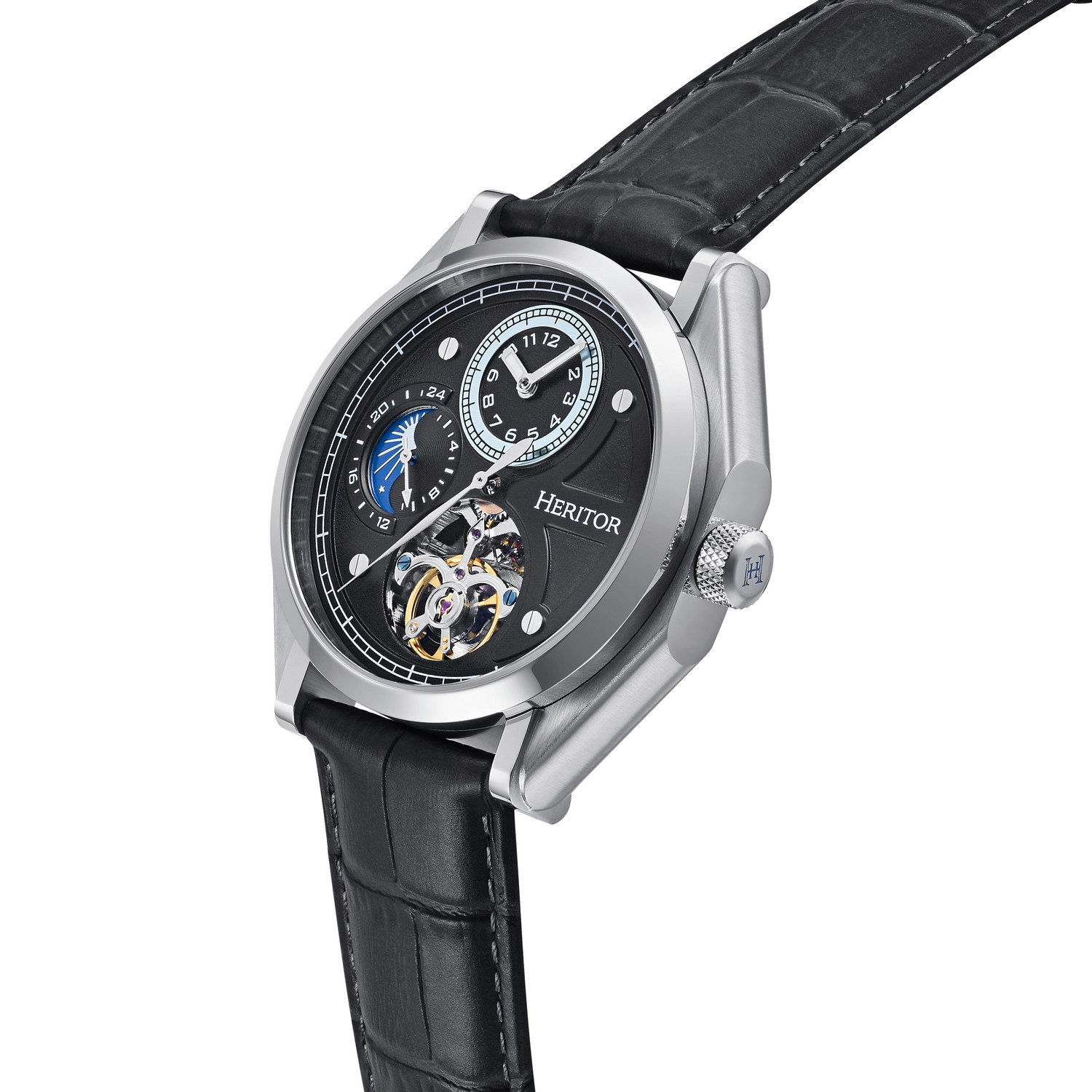 Heritor Automatic Antoni Leather-Band Watch