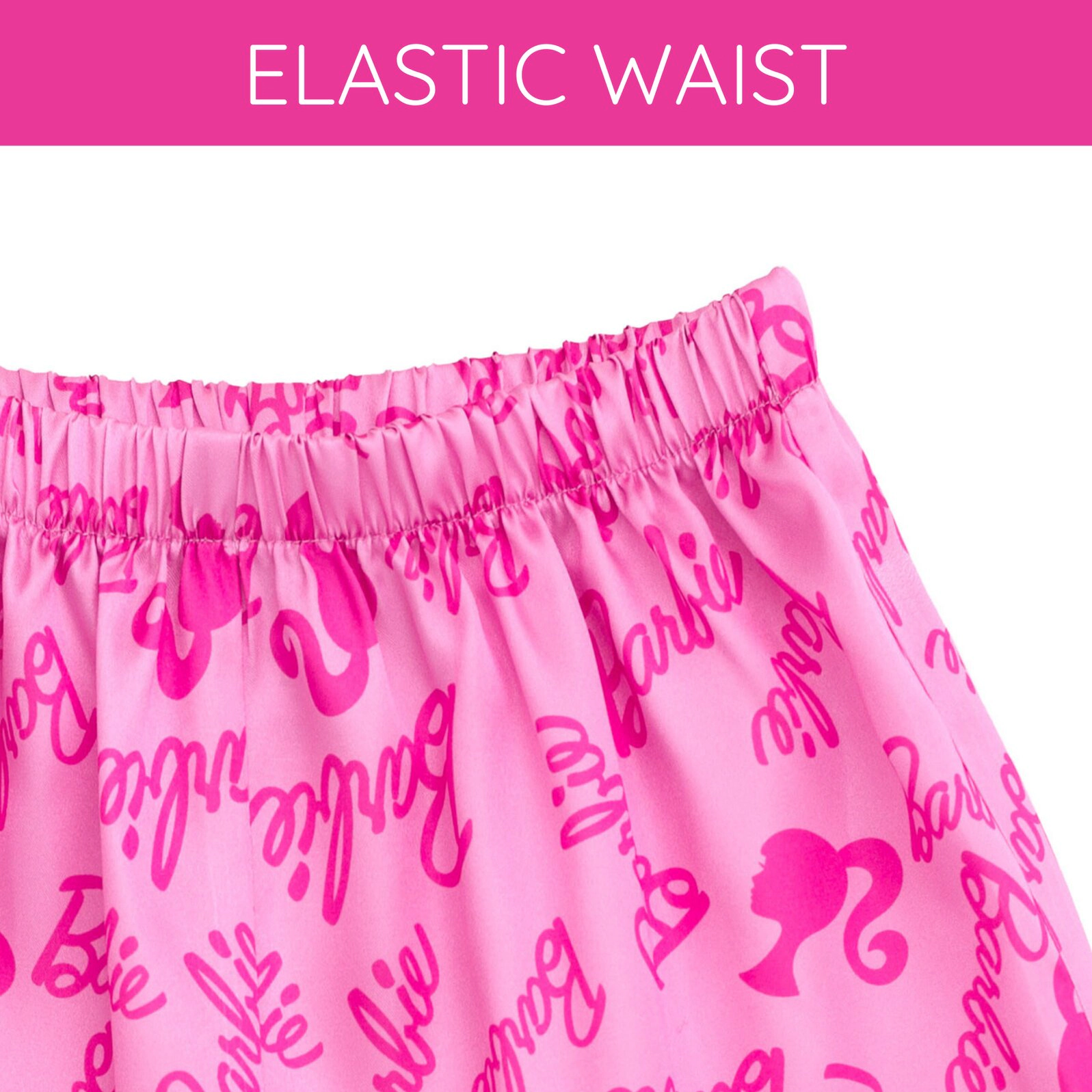 Barbie Girls' 2-Piece Pajama Shorts Set