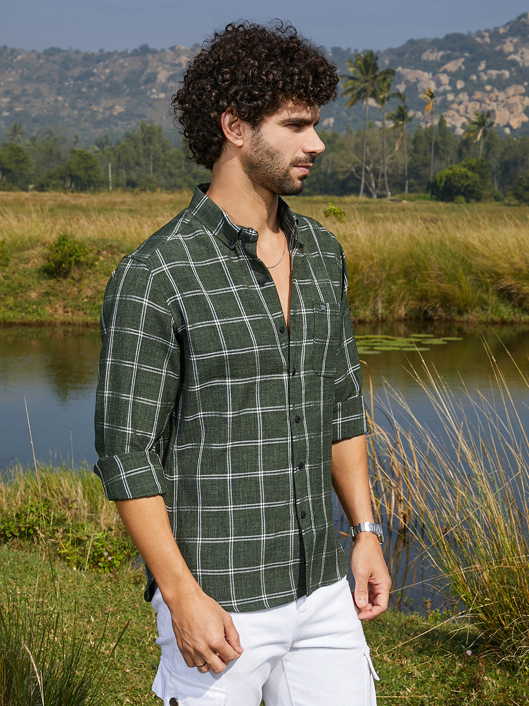 Cahoot Men's Bigraph-Check Shirt