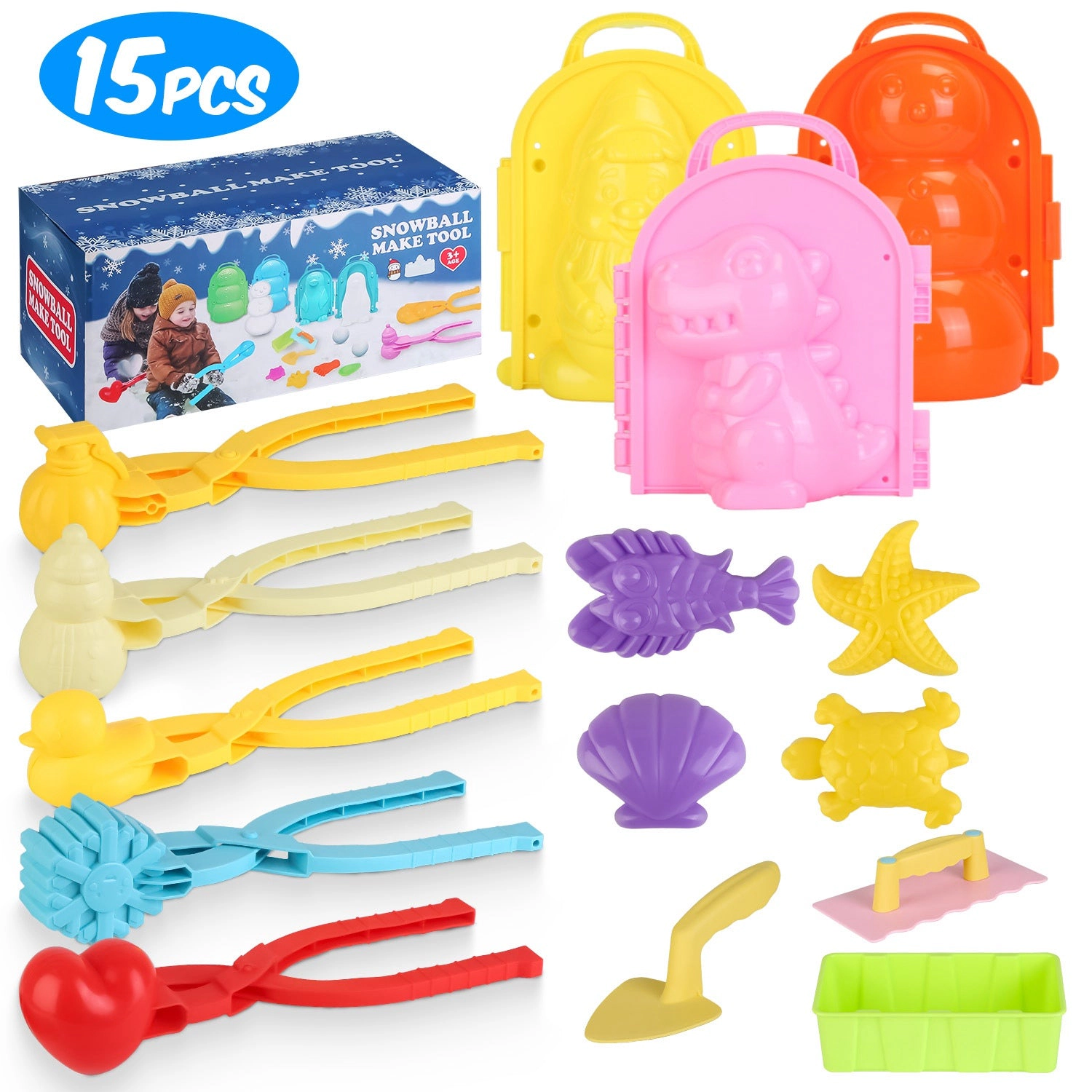 GBruno 15-Piece Winter Snowball Maker Kit