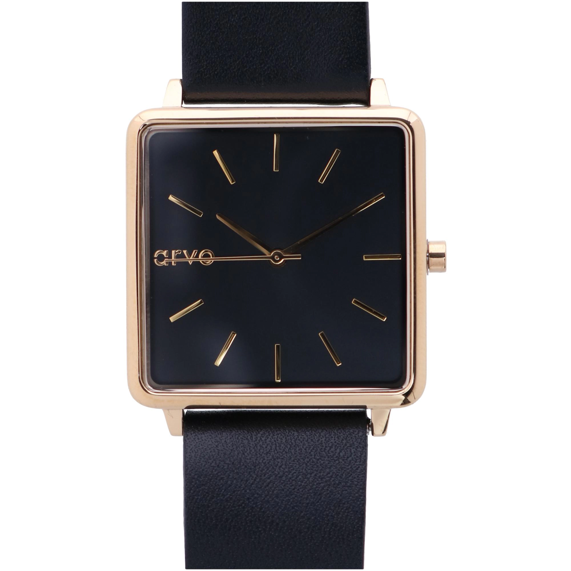 Arvo Time Squared Black Dial Watch
