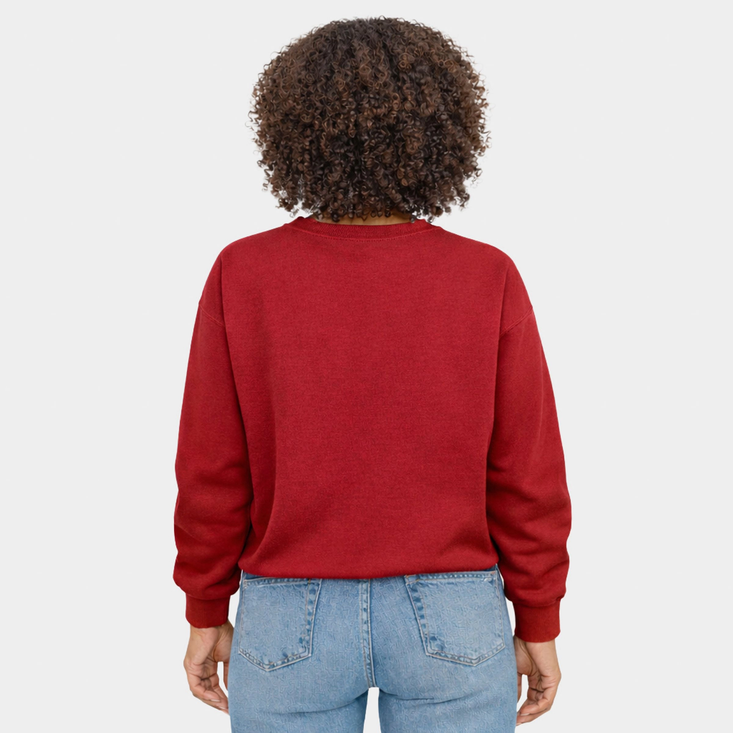 Simply Sage Market - Women's Graphic Sweatshirt Embroidered Believe Snowflake