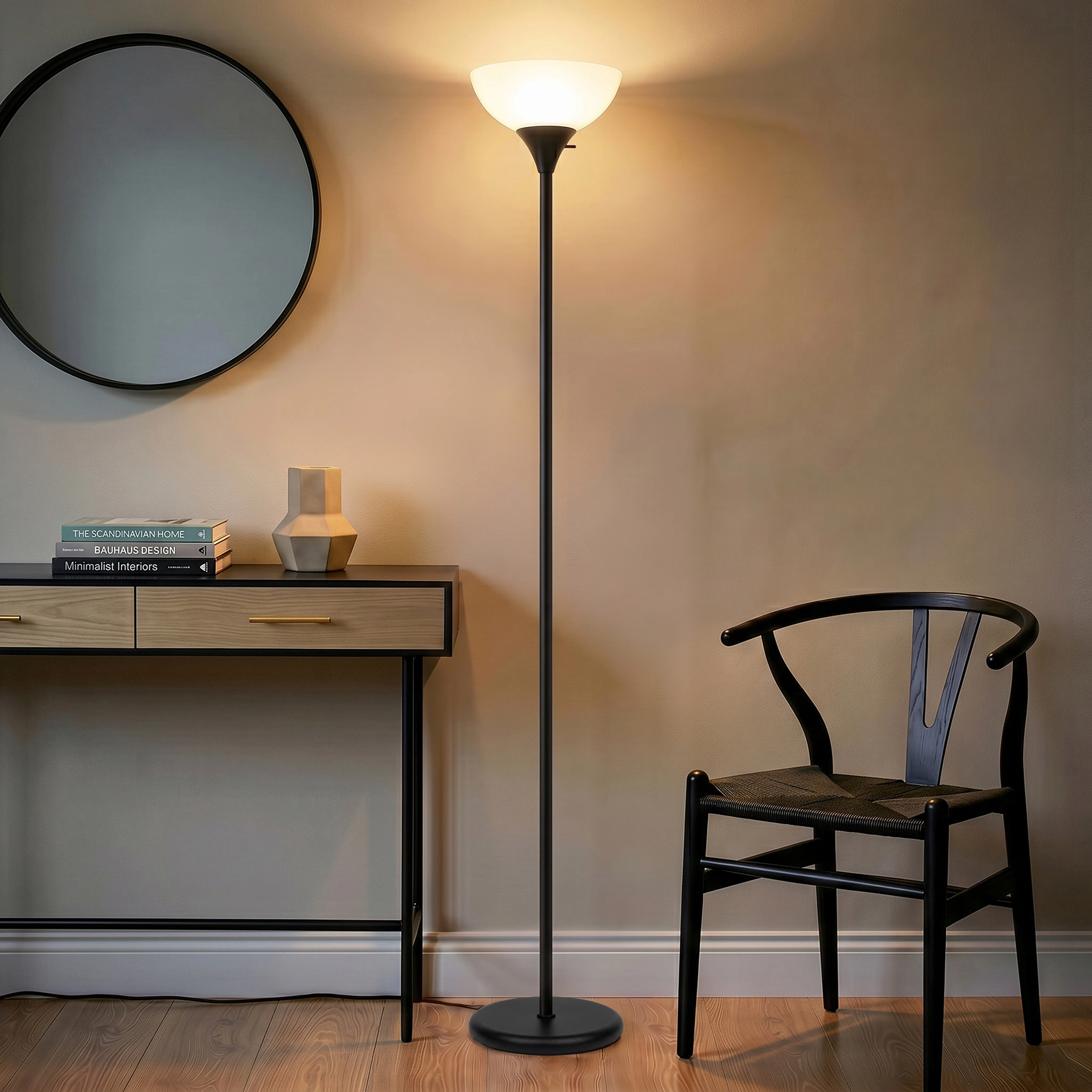 Brightech Sky Dome Torchiere Dimmable Floor Lamp