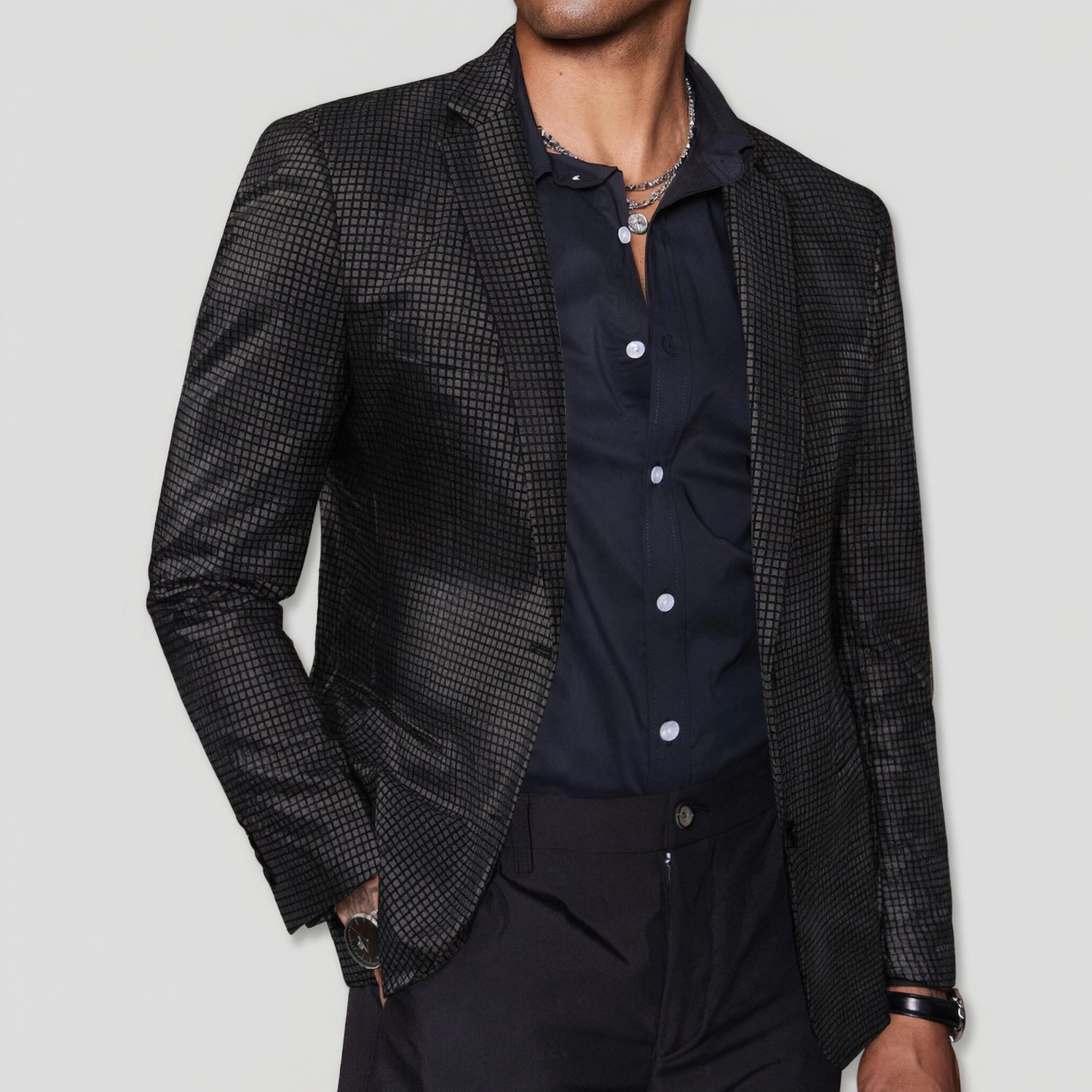 COOFANDY Mens Colorful Print Blazer Long Sleeve Notched Lapel Party Sport Coat