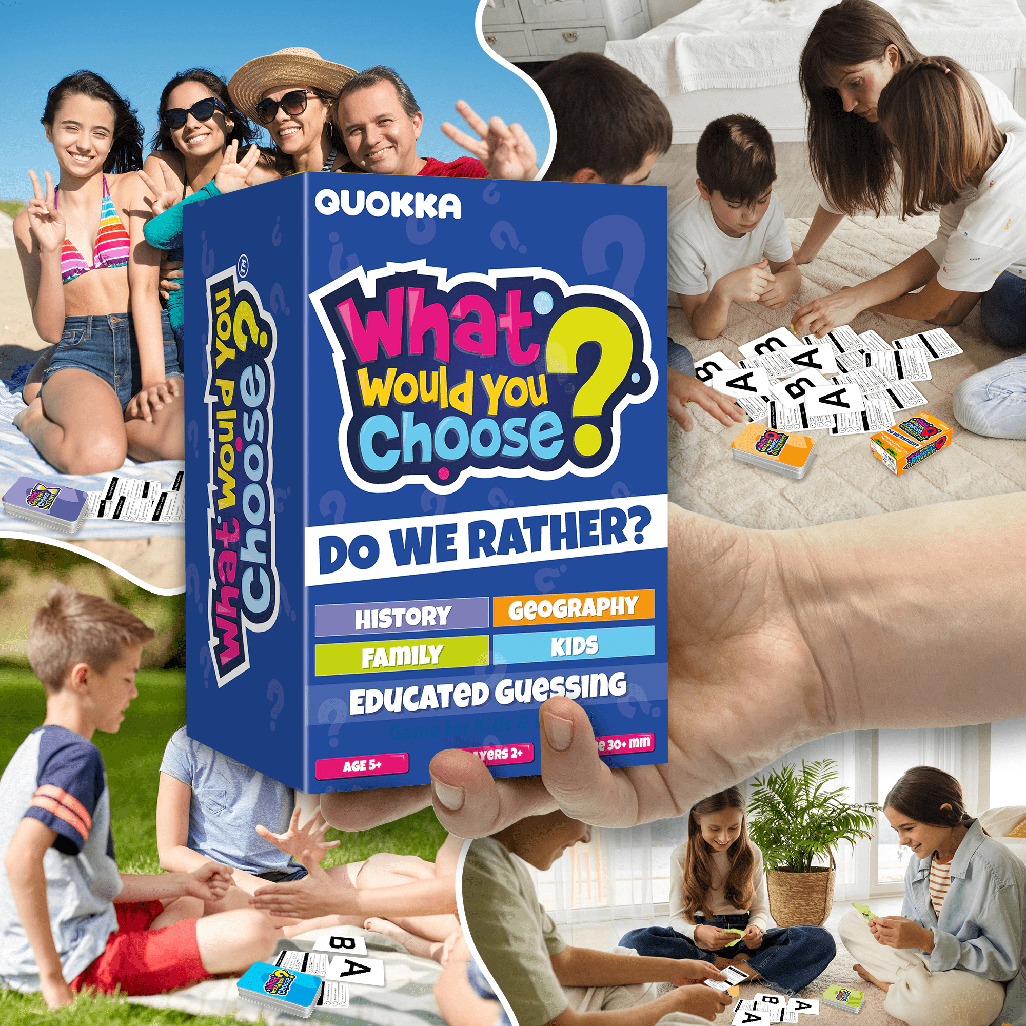 QUOKKA What Would You Choose? Trivia and Card Games for Kids & Family