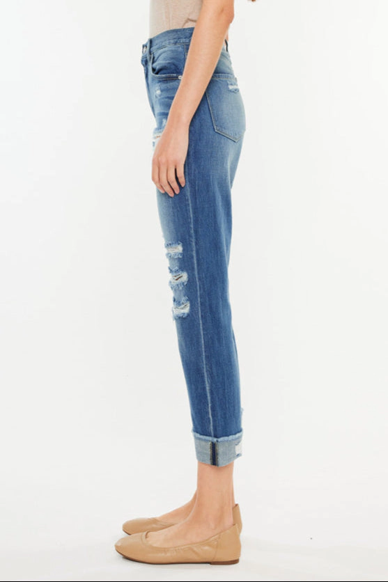 KanCan Women's Essentials High Rise Straight Leg Jeans Eloise