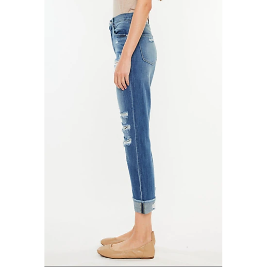 KanCan Women's Essentials High Rise Straight Leg Jeans Eloise