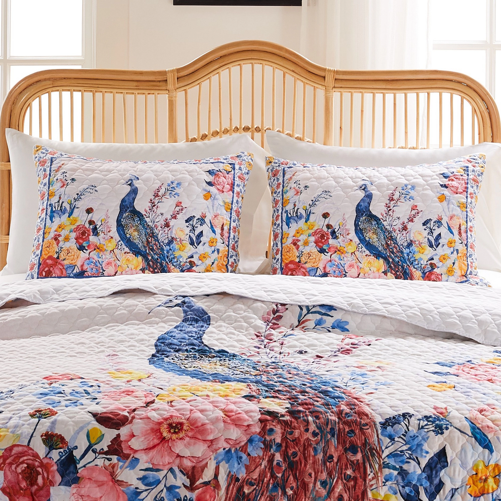 Greenland Home Huntington Peacock Garden Pillow Sham