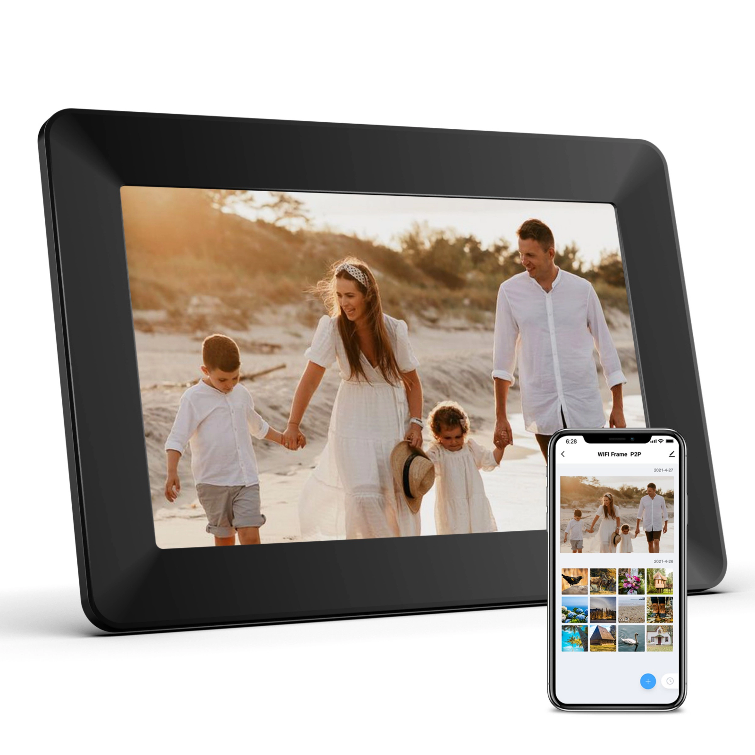 Eco4life 10.1" WiFi Digital Frame Instant Photo Video Share