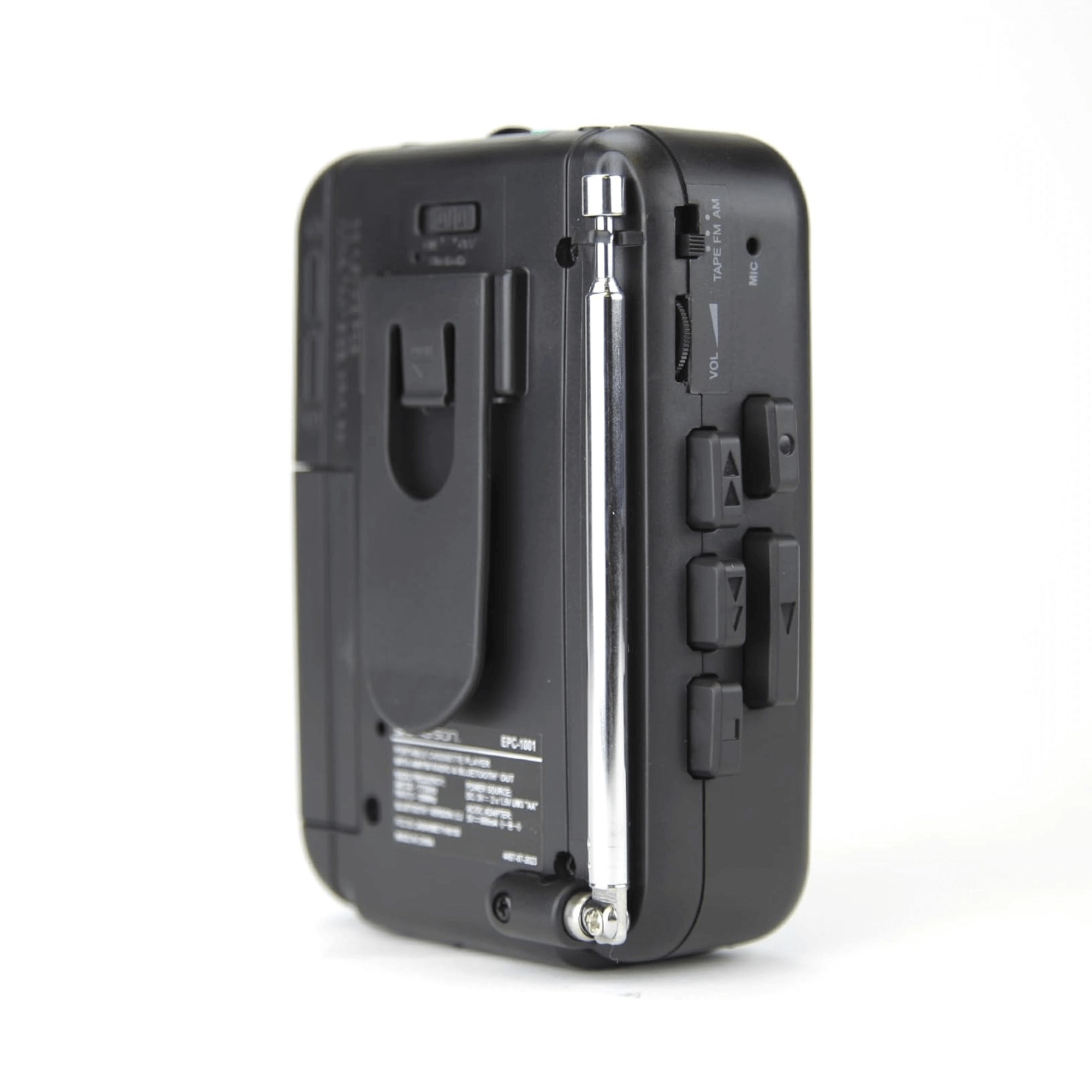 Emerson Portable Cassette Player with Bluetooth Out and Built-In Mic