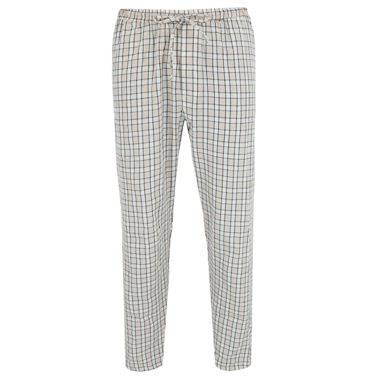 Ten West Apparel Men's Henley Short Sleeve and Plaid Pajama Pant Set