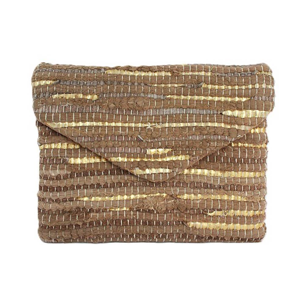 Fashnzfab Boho Textured Envelope Clutch Crossbody Bag