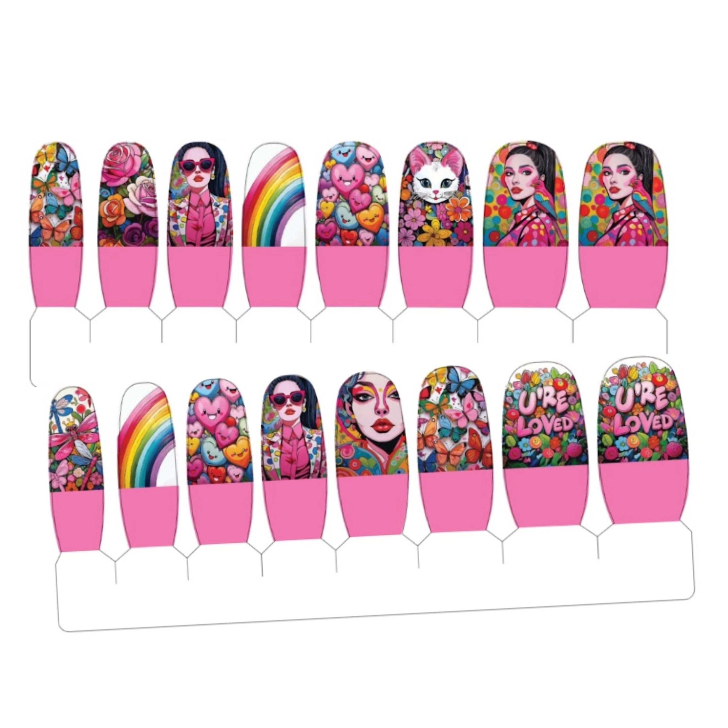 XPNail Women's Nail Polish Strips Aura 16ct