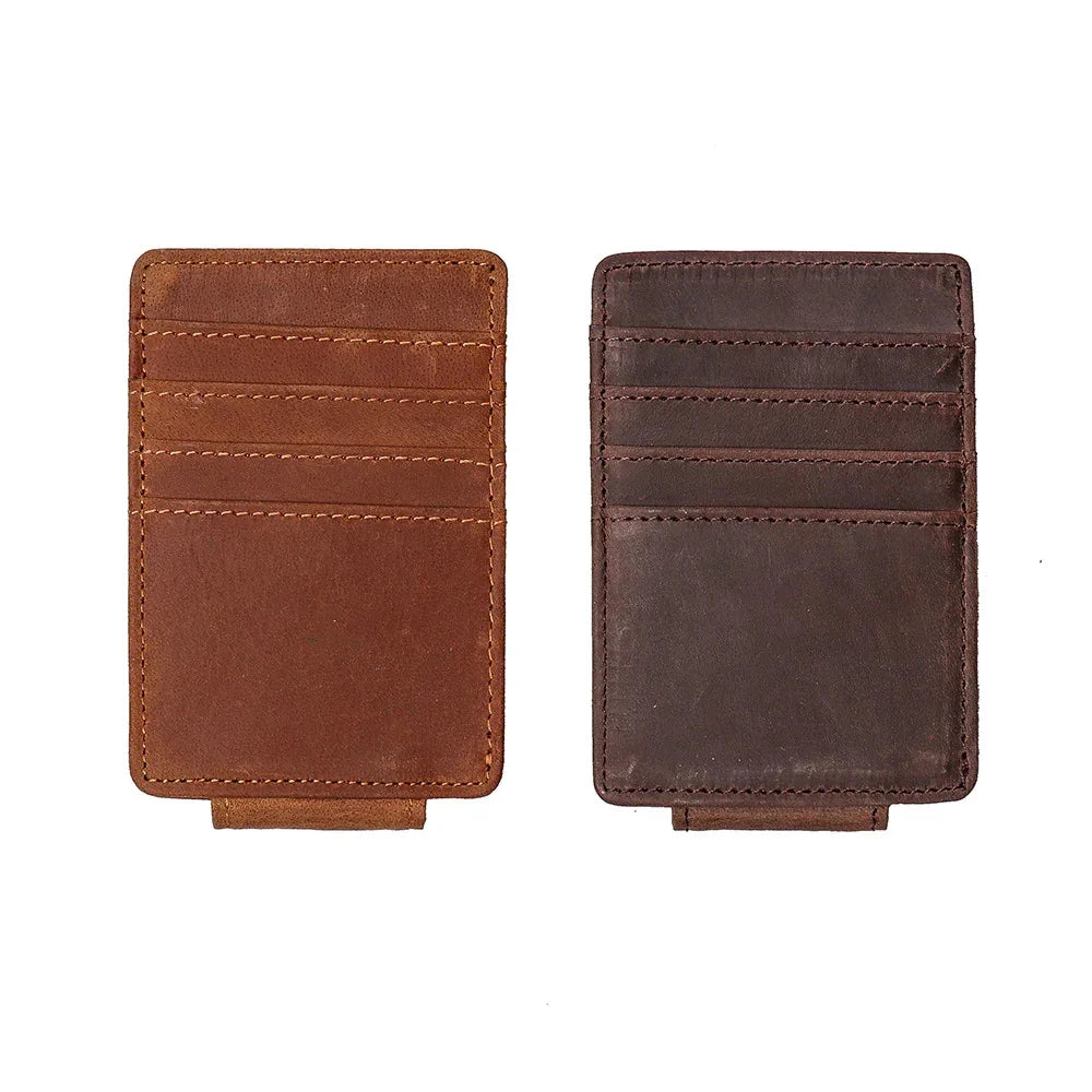 Steel Horse Leather Unisex The Walden | Handmade Front Pocket Wallet with Money Clip
