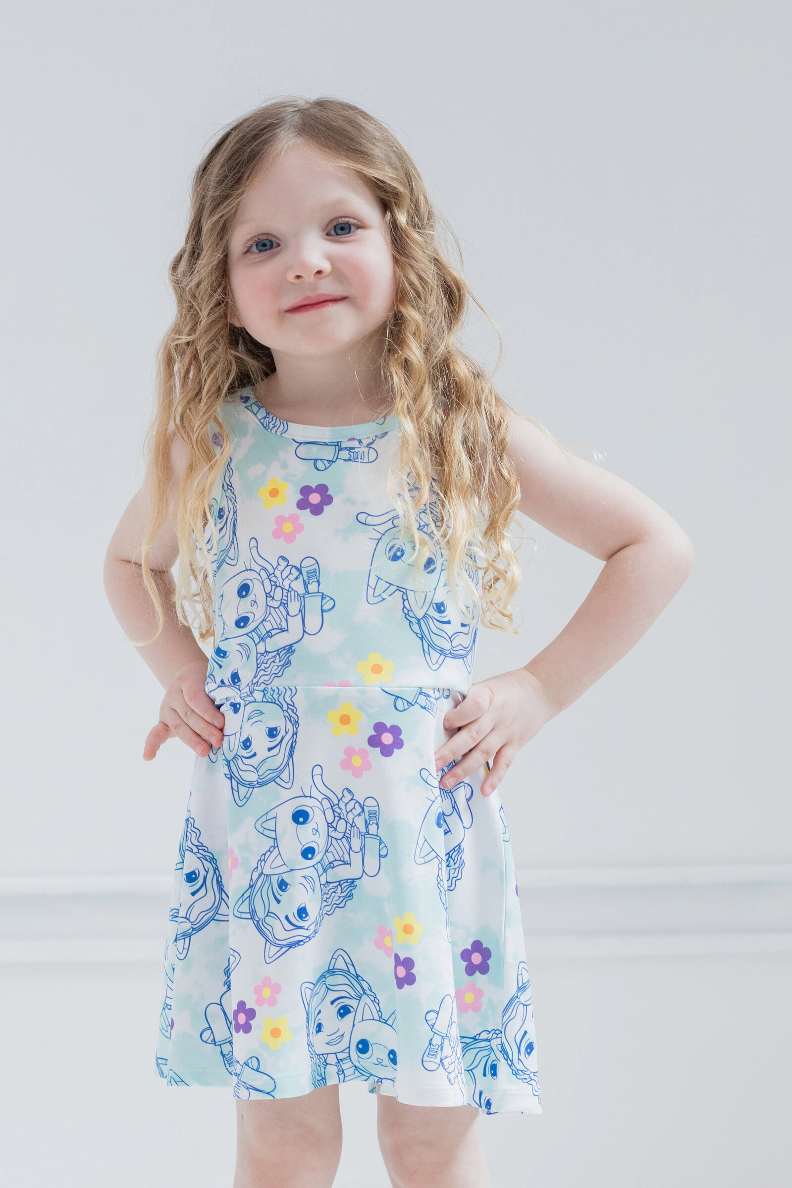 Dreamworks Gabby's Dollhouse Girls' Sleeveless Skater Dresses