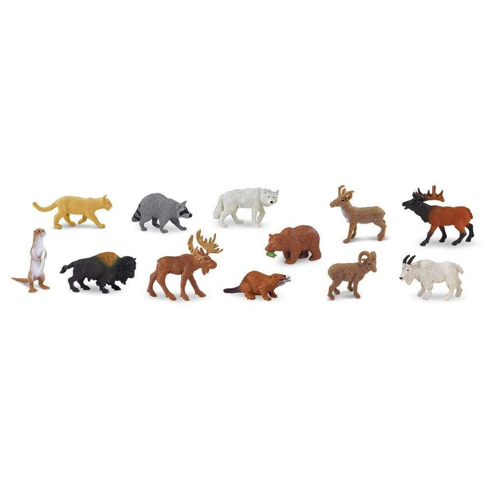 Safari Ltd. - North American Wildlife TOOB - contains 12 Mini Figurines