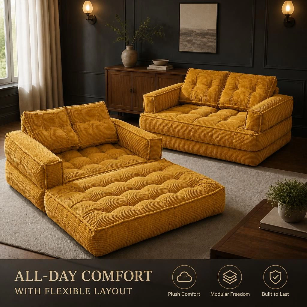 GOODSILO Convertible Foam Folding Guest Sofa Bed