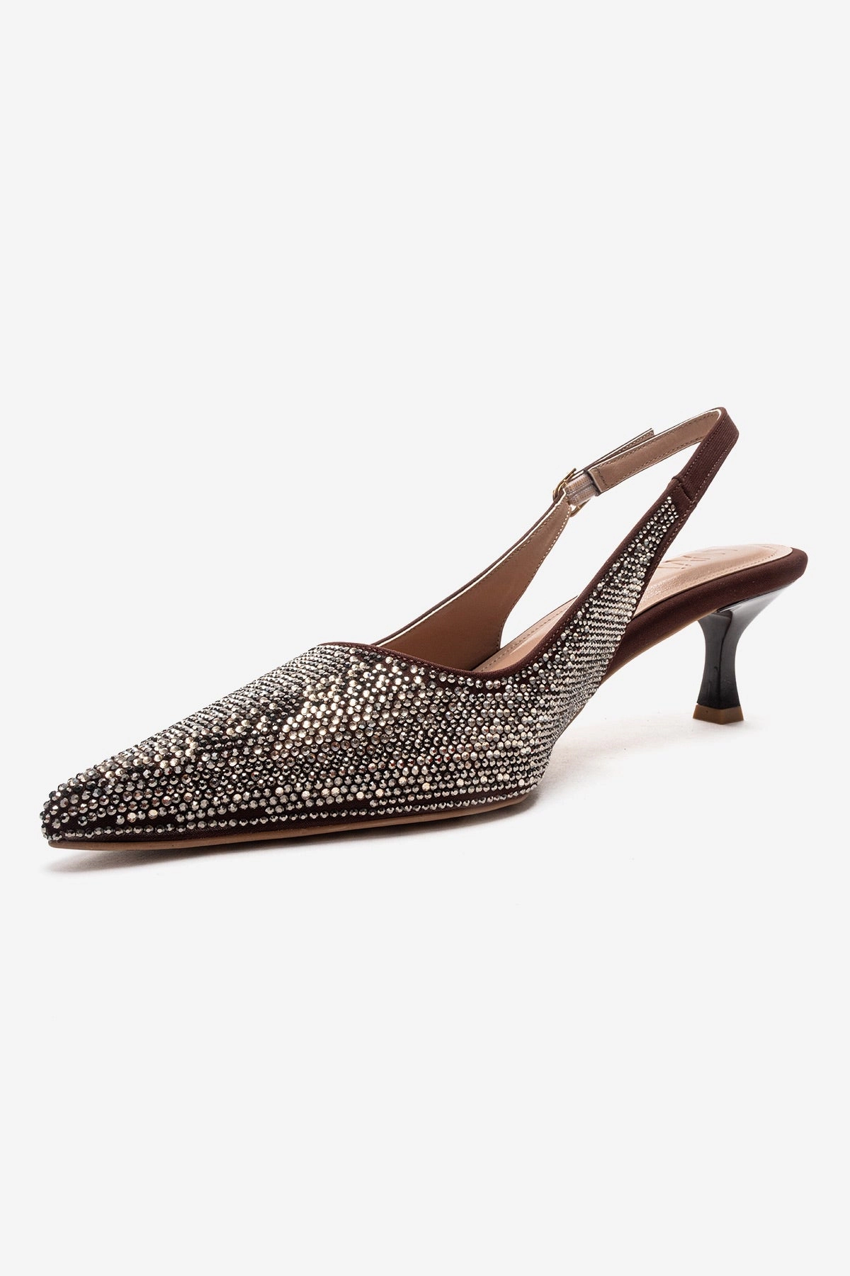 Prologue Shoes Womens Nella Embellished Slingback Pointed Toe Pump