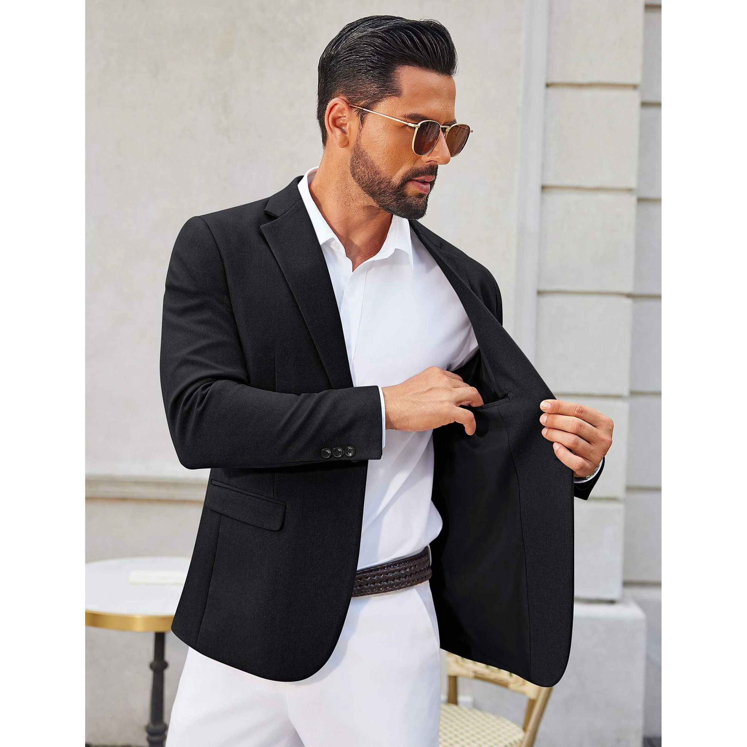 COOFANDY Men's Slim Fit Notch Lapel Casual Blazer Sport Coat Suit Jacket