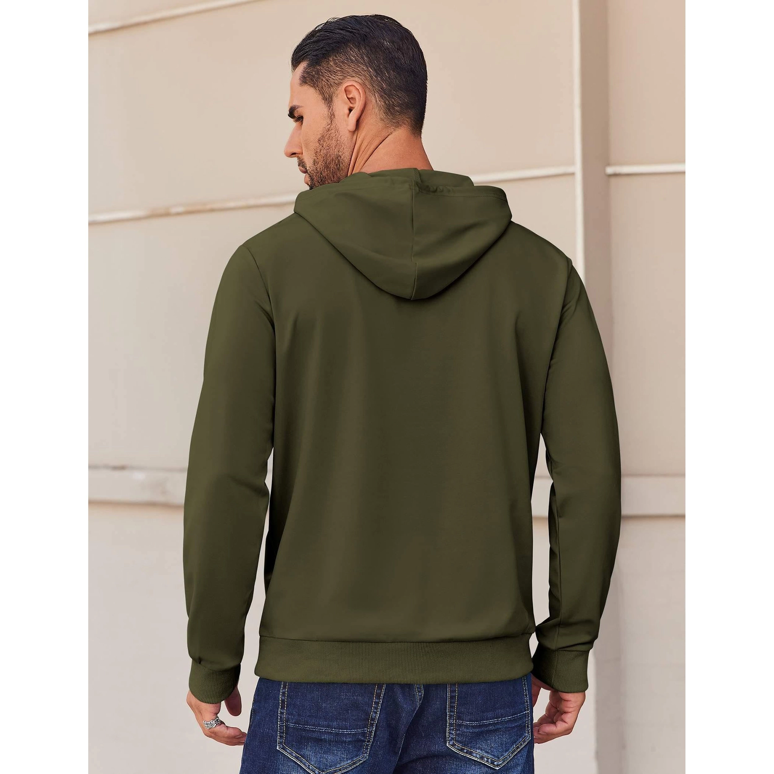 COOFANDY Men's Regular Fit Long Sleeve Pullover Hoodie