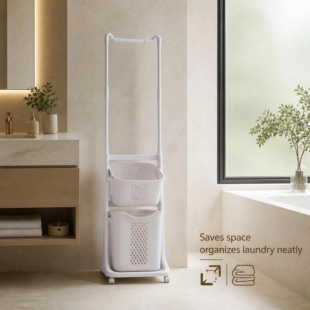 ELEMENT ACE Tall Slim Freestanding Bathroom Storage Organizer