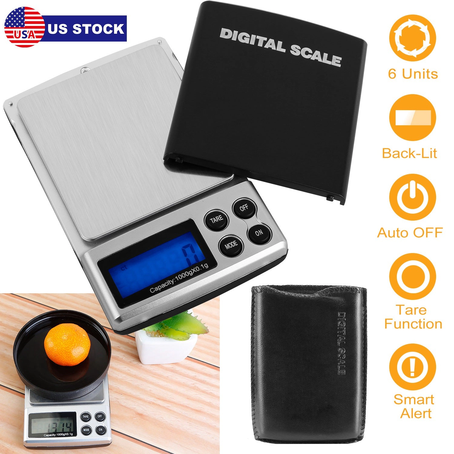 IMounTEK Unisex Digital Pocket Kitchen Scale 1000g
