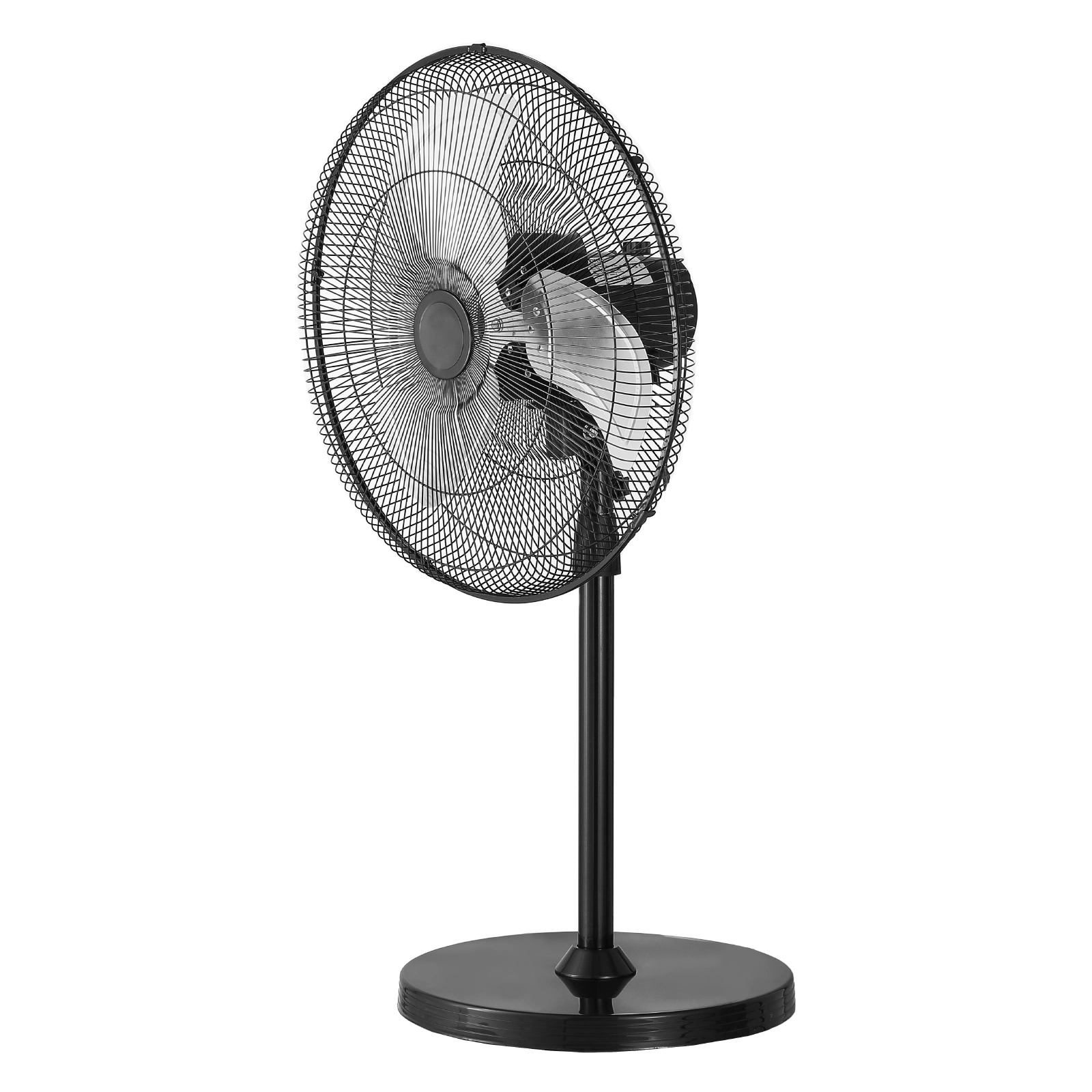 HONGGE Industrial Pedestal Fan, Oscillating Fan, Height Adjustable Standing Fans with 3 Adjustable Speeds