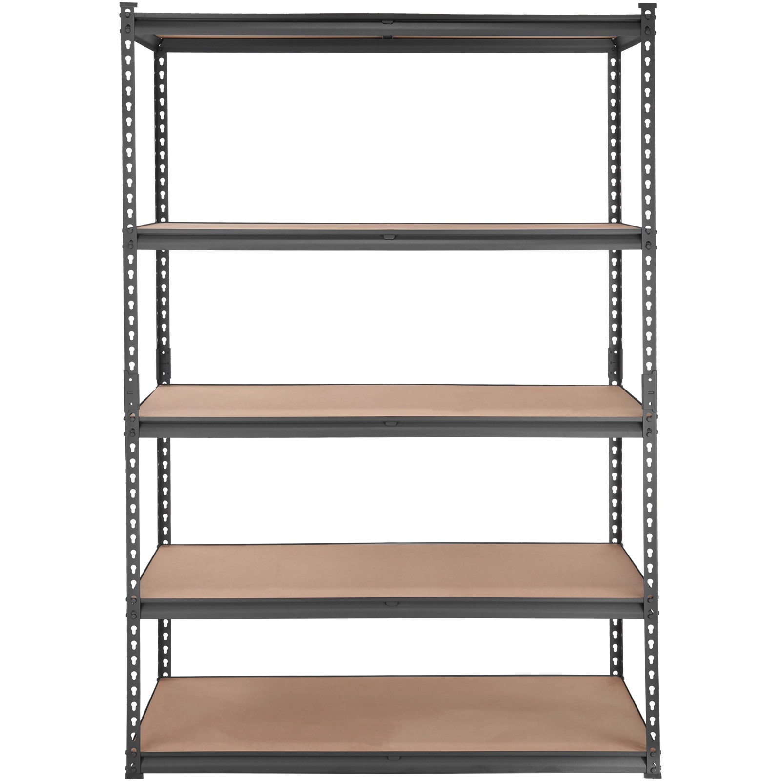 HONGGE Heavy Duty Garage Storage Shelves, 5-Tier Adjustable Rack, 2000 lb Capacity, 48 x 24 x 72 Inch, Black