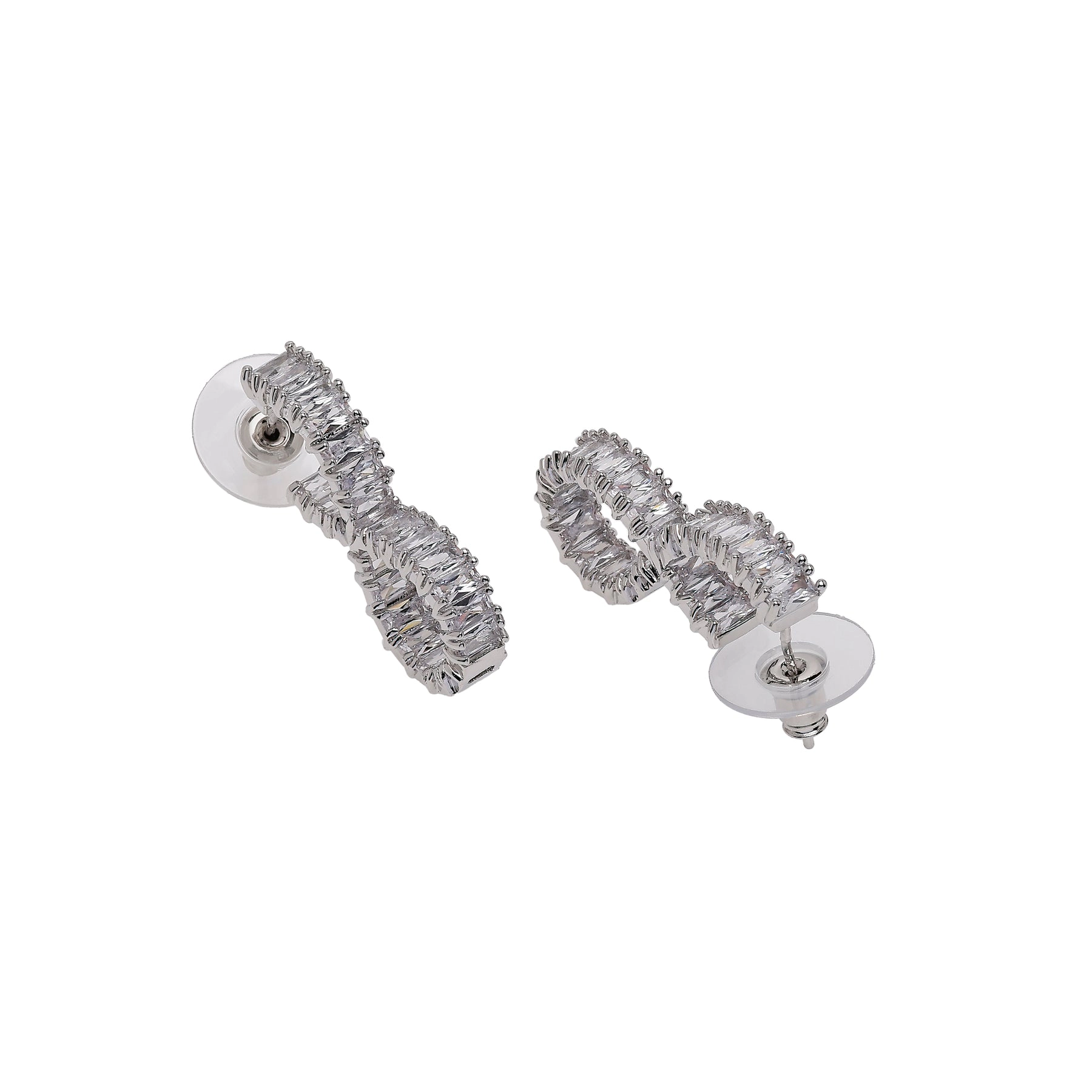 AGP PARIS Womens Lustrous Bow Drop Earrings