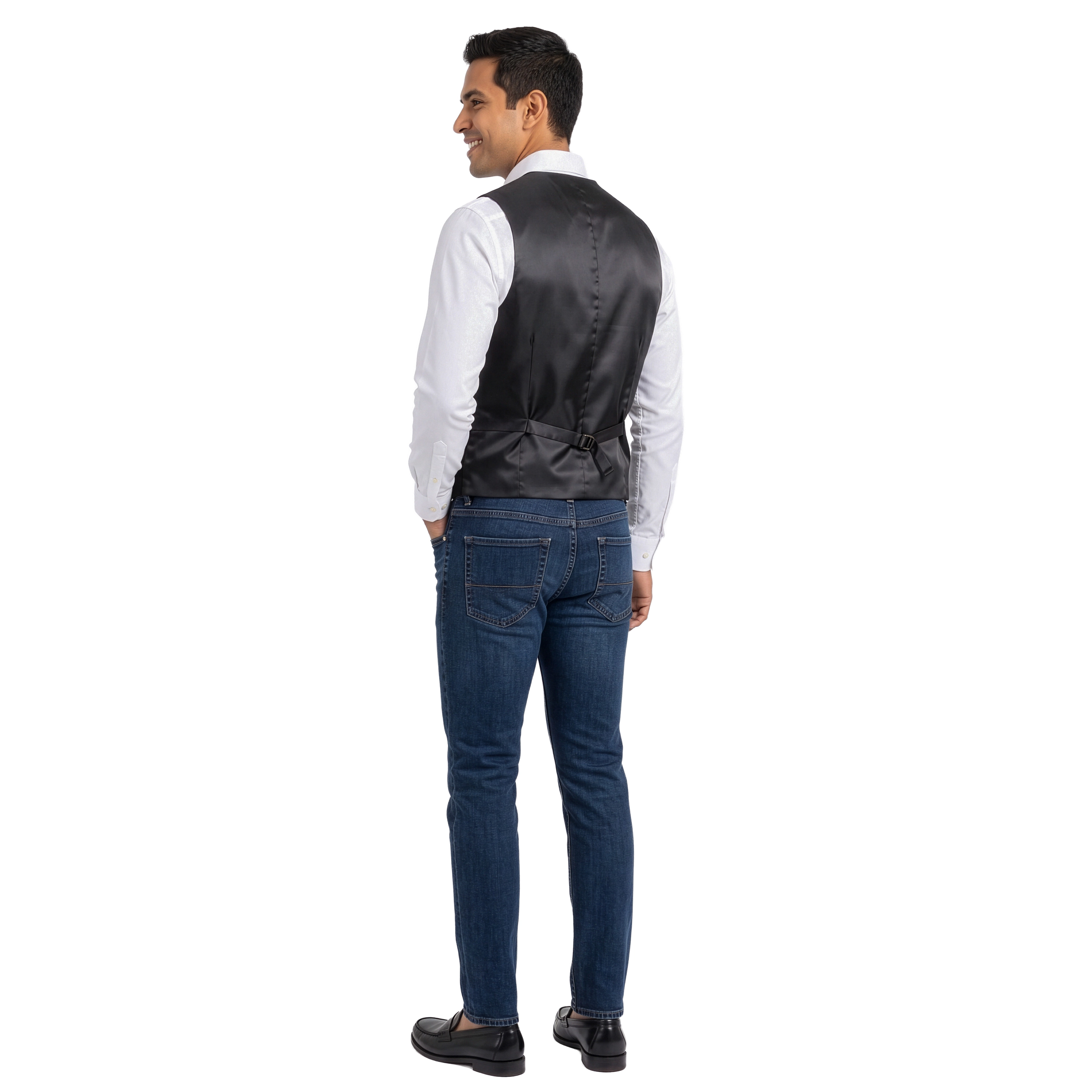Zegarie Men's Tailored Fit Suit Separates Vest Only