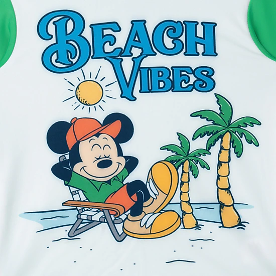 Disney Boys' 2-Piece Swimwear Rash Guard and Swim Trunks Set