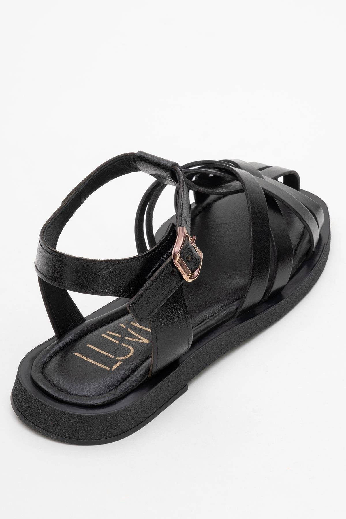 Forever & Always Womens Andres Leather Sandals