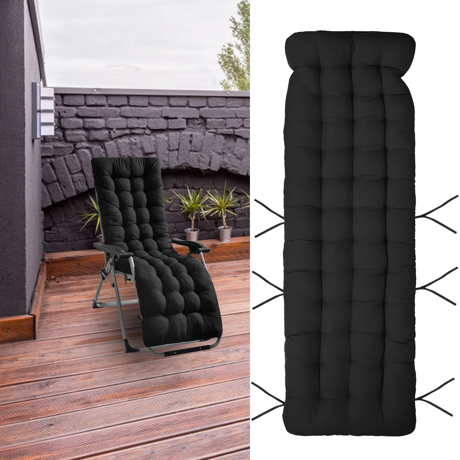 GBruno Polyester Chaise Lounger Cushion
