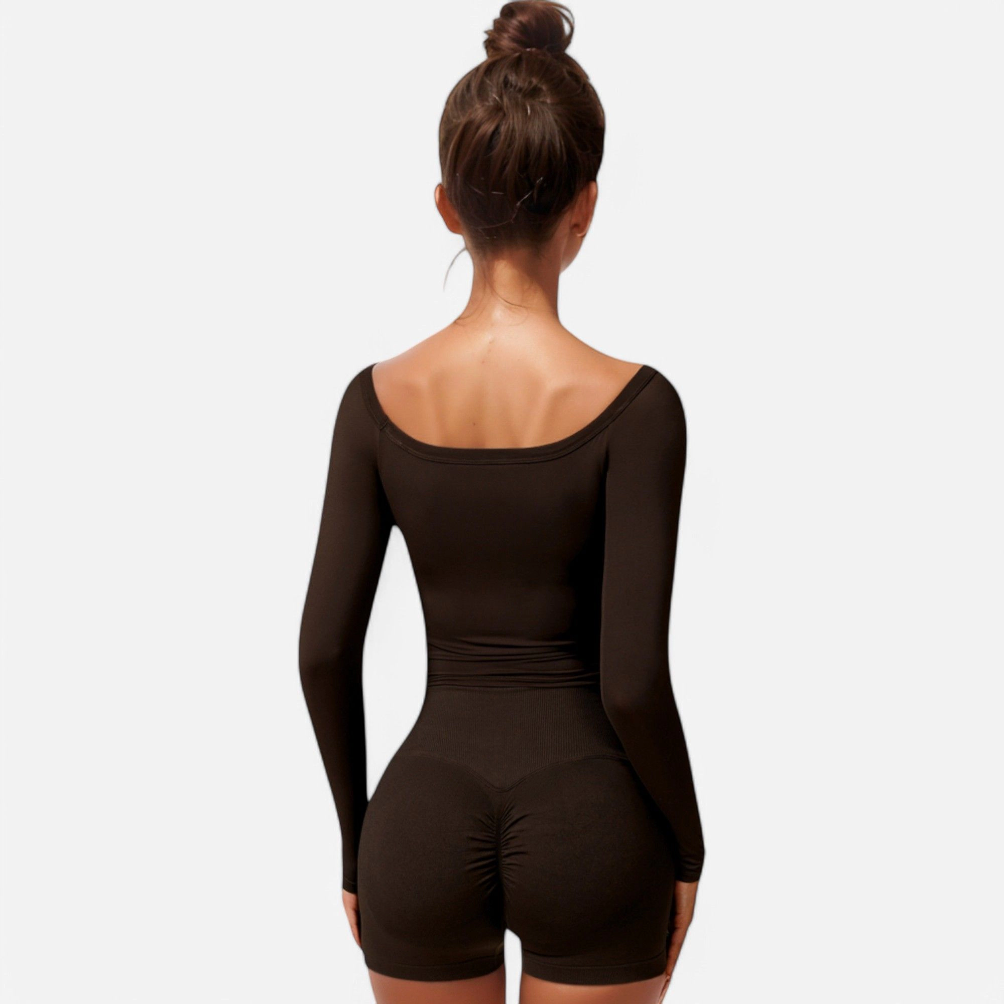 Anna-Kaci Women's One Shoulder Long Sleeve Crop Top with Thumb Holes for Casual Look