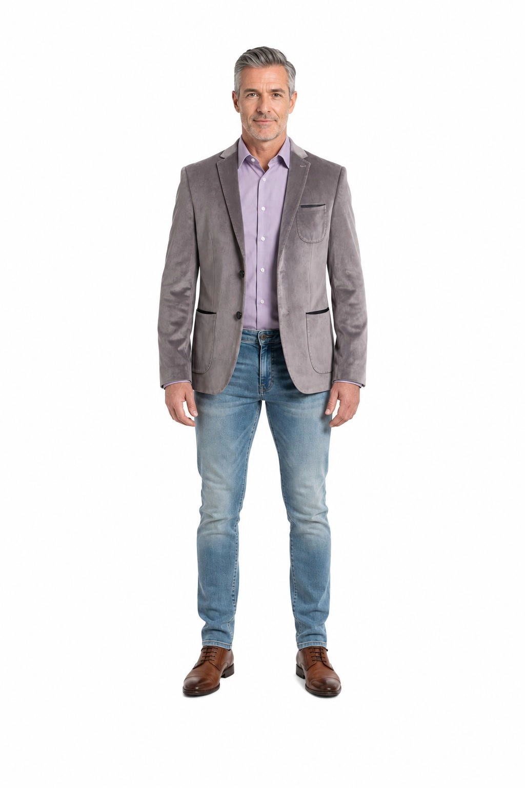Elie Balleh Men's Slim Fit Velvet Sportcoat