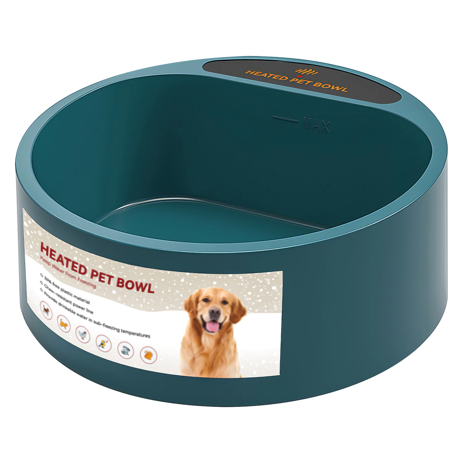 GBruno Thermostat Heated Pet Water Bowl