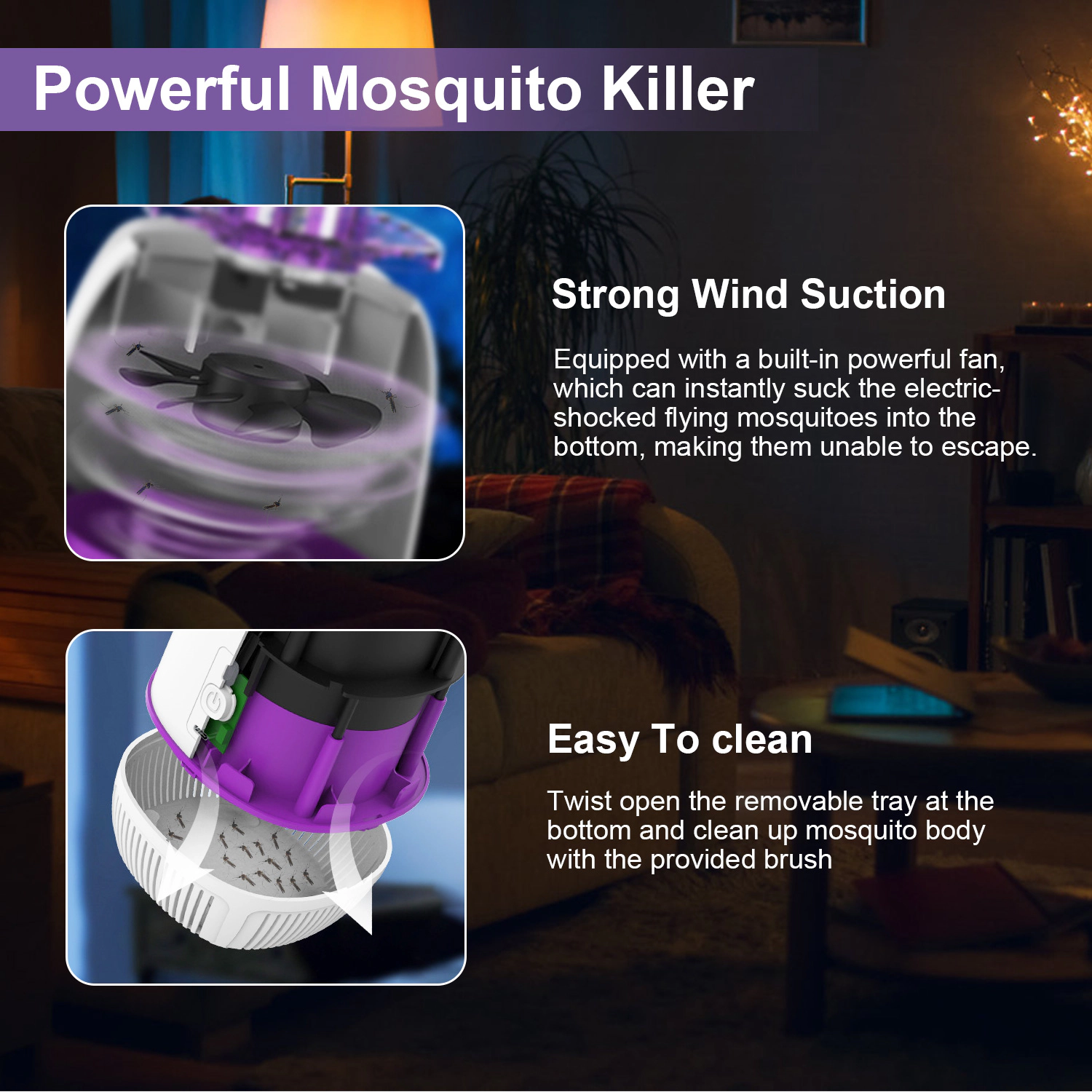 GBruno 3-Mode Electric Mosquito Zapper