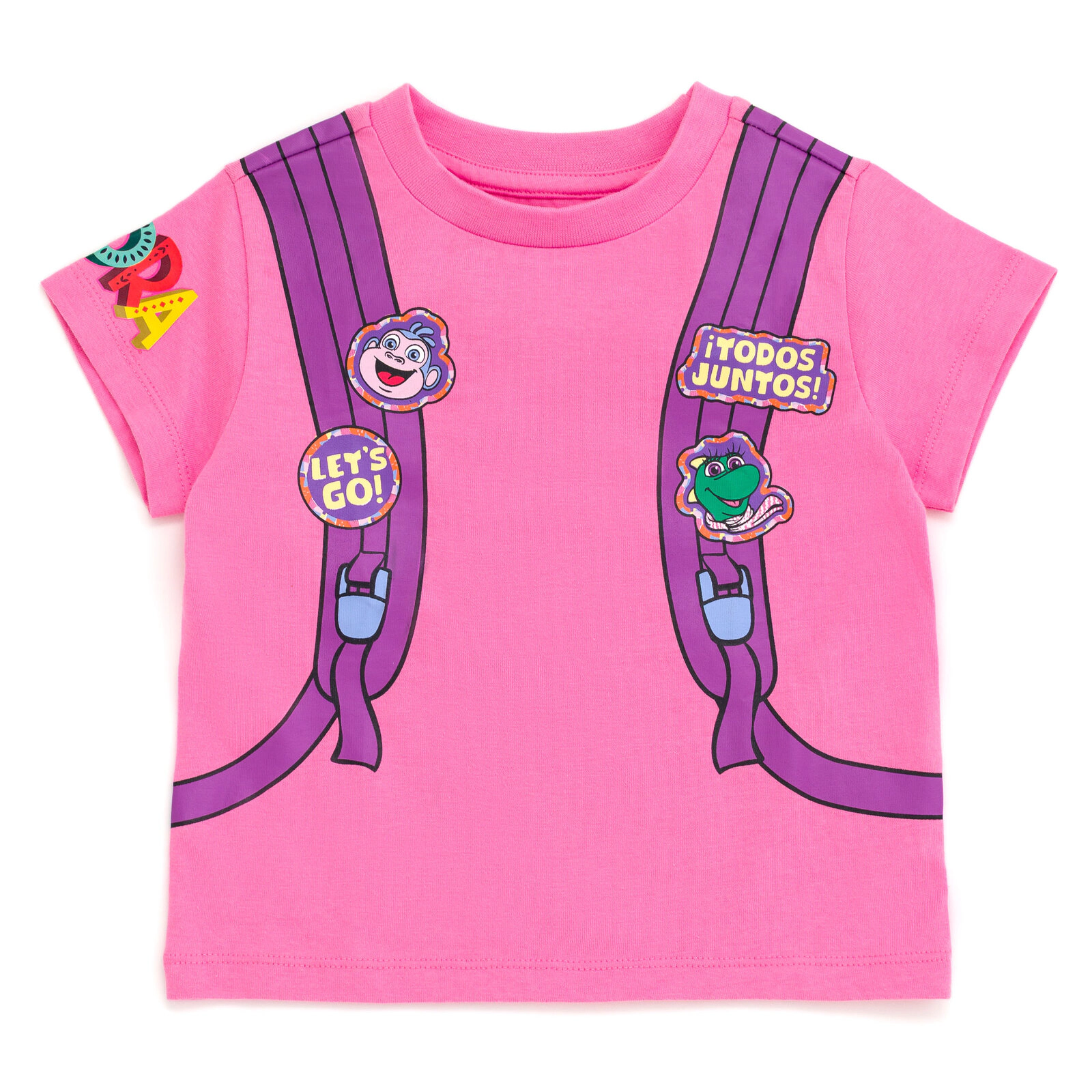 Dora the Explorer Girls' Cosplay 2-Piece Tee and Shorts Set