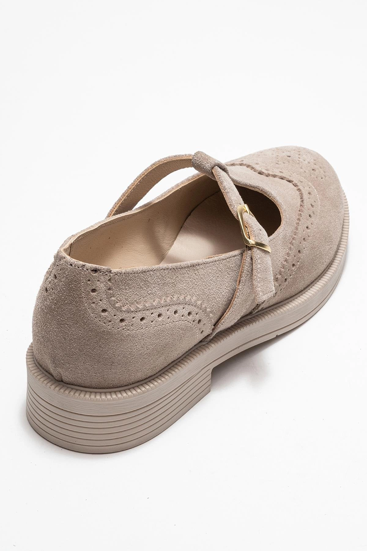 Forever & Always Womens Janney Leather Strap Loafers
