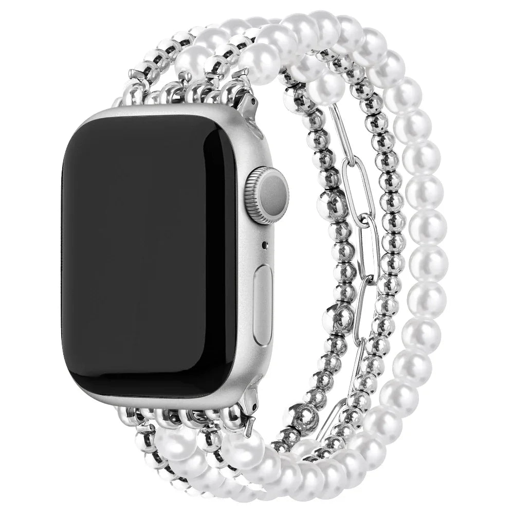 Posh Tech Womens Penny Beaded Band for Apple Watch