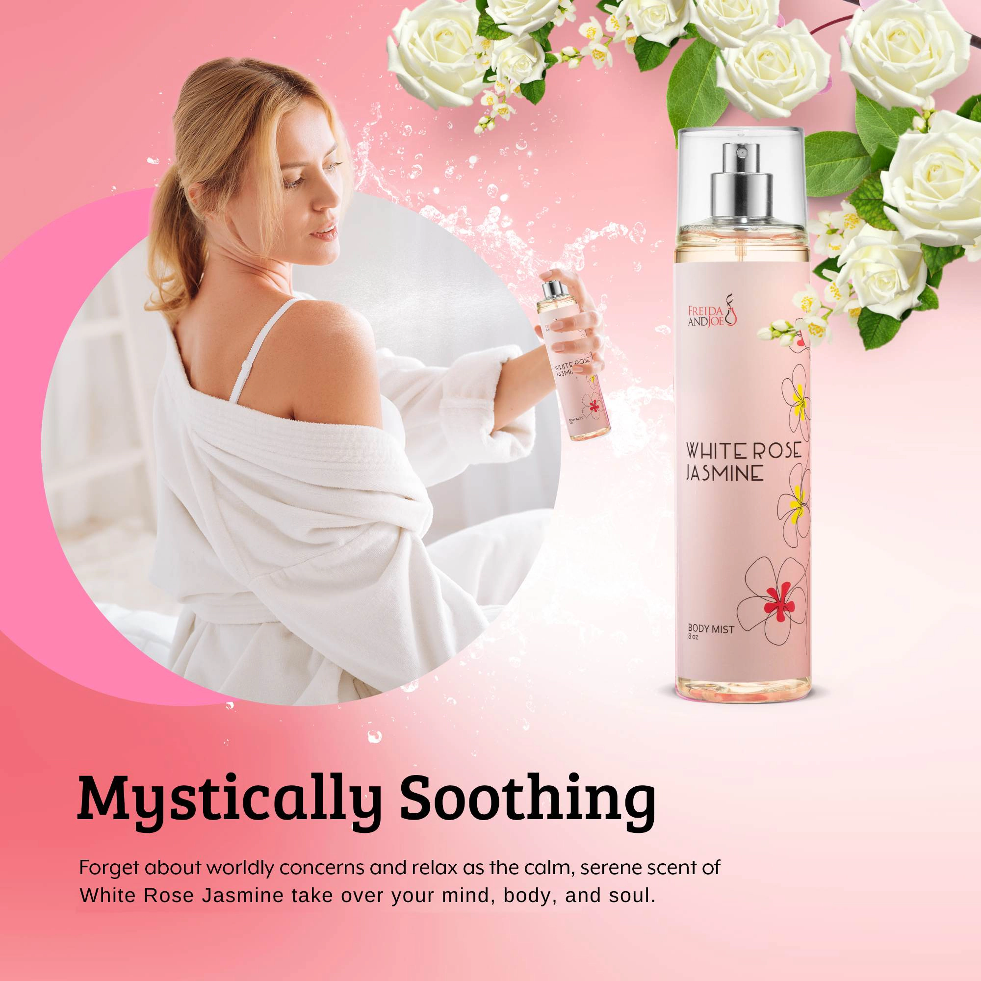 Freida and Joe Womens Fine Fragrance Body Mist in 8oz Spray Bottle