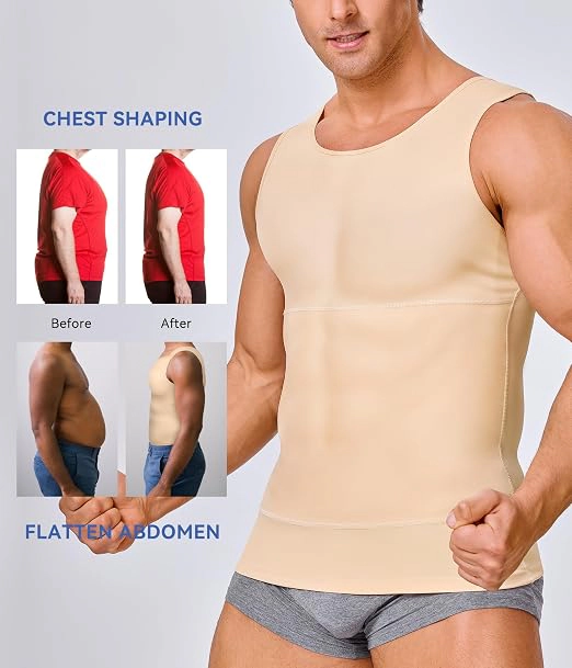 Nebility Mens Compression Slimming Tank Top