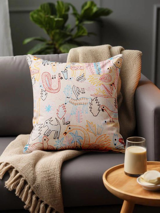 GAURI KOHLI Fateh Throw Pillow 20"x20"
