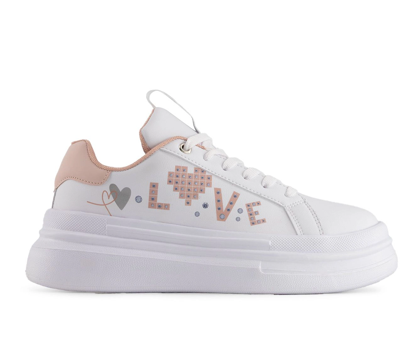 Andrea Womens Platform Sneakers Love