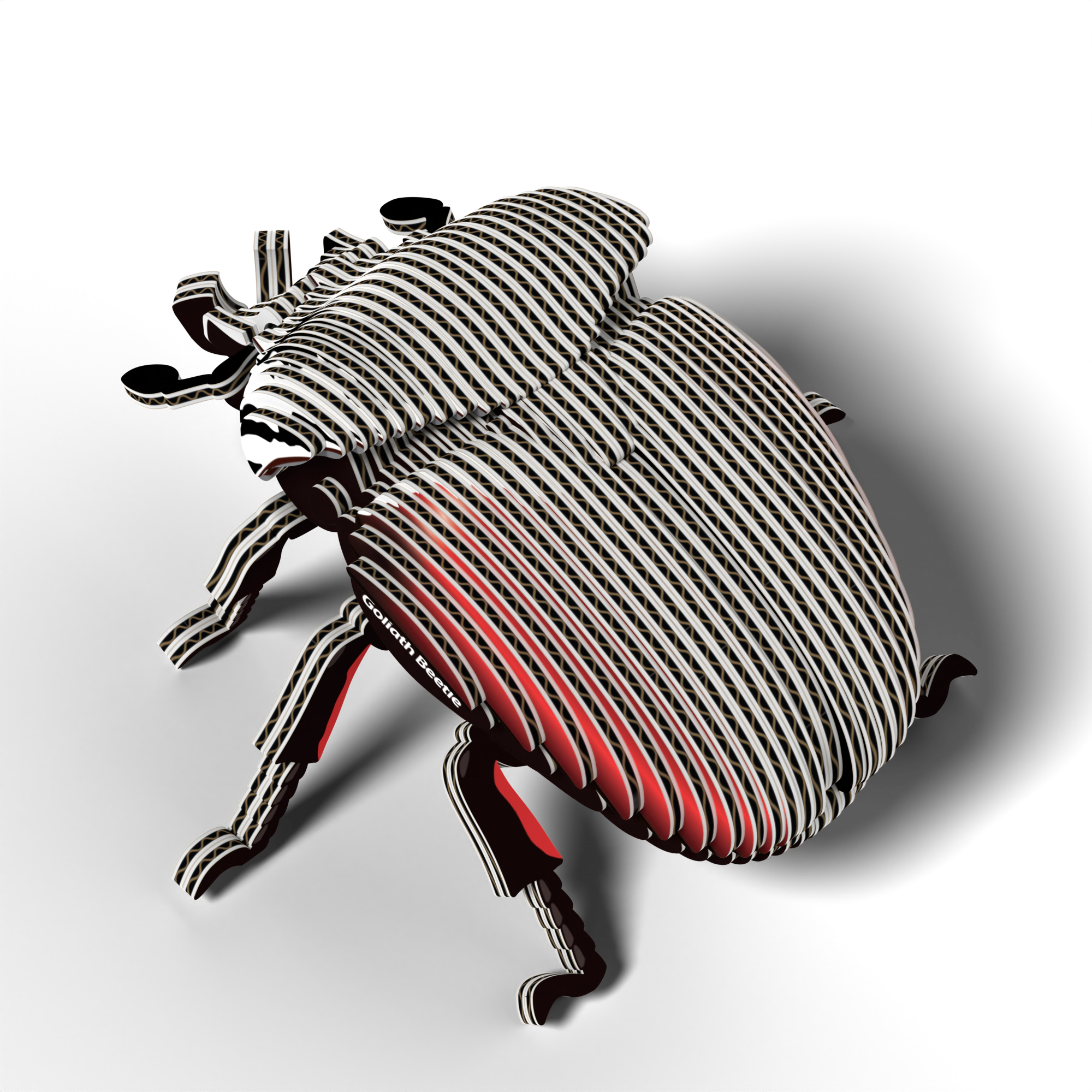 EUGY Goliath Beetle 3D Puzzle - contains 36 puzzle pieces
