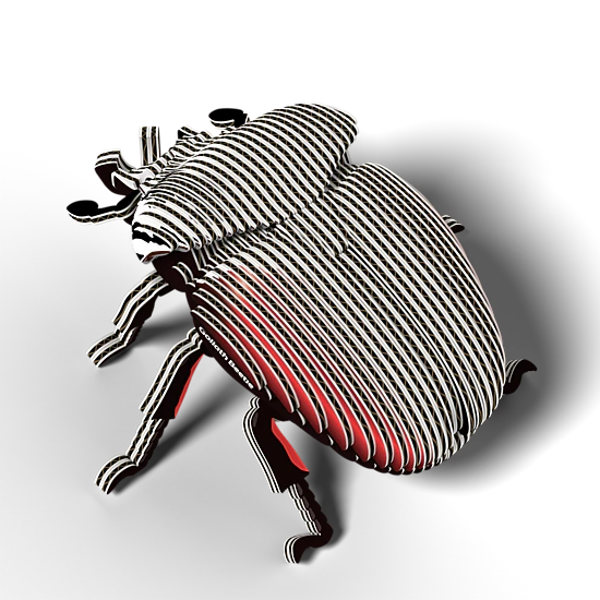 EUGY Goliath Beetle 3D Puzzle - contains 36 puzzle pieces