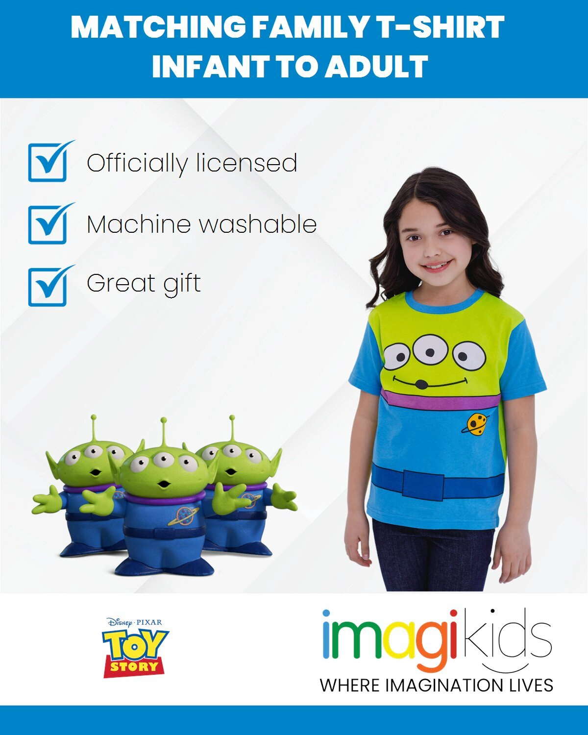 Disney Toy Story Matching Family Cosplay Short Sleeve T-Shirt